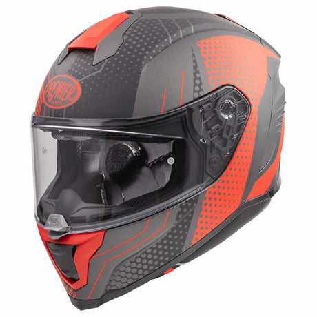 Integralhelm Hyper BP 92 BM - schwarz-grau-rot