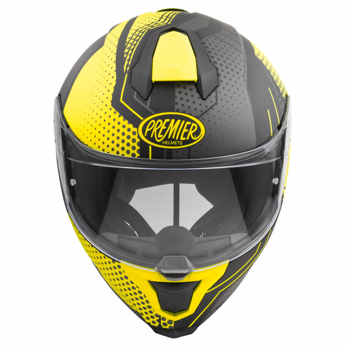 Integralhelm Hyper BP Y 9 BM - schwarz-grau-gelb