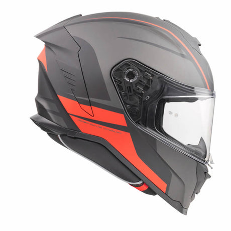 Integralhelm Hyper DE 17 BM - grau-schwarz-rot