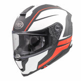 Integralhelm Hyper DE 92 BM - weiss-schwarz-rot
