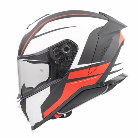 Integralhelm Hyper DE 92 BM - weiss-schwarz-rot