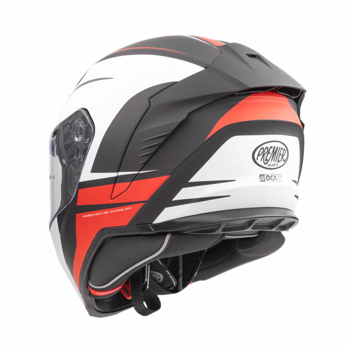Integralhelm Hyper DE 92 BM - weiss-schwarz-rot