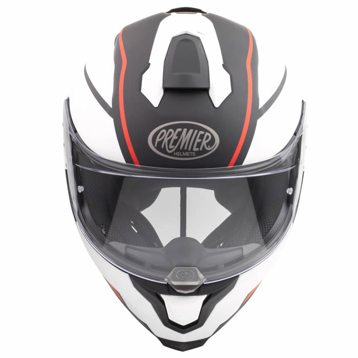 Integralhelm Hyper DE 92 BM - weiss-schwarz-rot