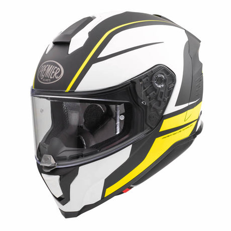 Integralhelm Hyper DE Y 9 BM - weiss-schwarz-gelb