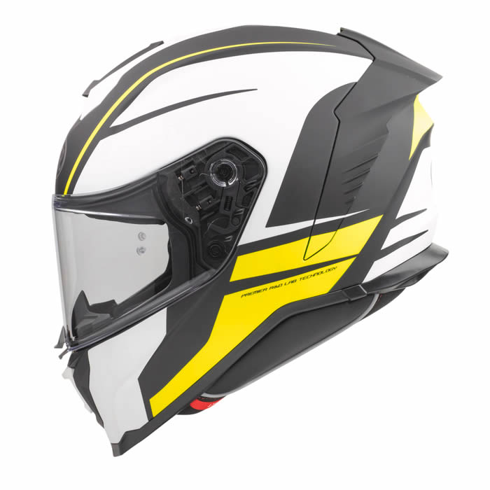 Integralhelm Hyper DE Y 9 BM - weiss-schwarz-gelb