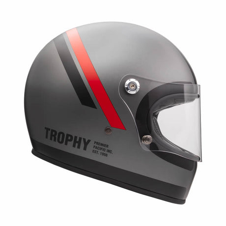 Integralhelm Trophy DO 17 BM - schwarz-grau-rot
