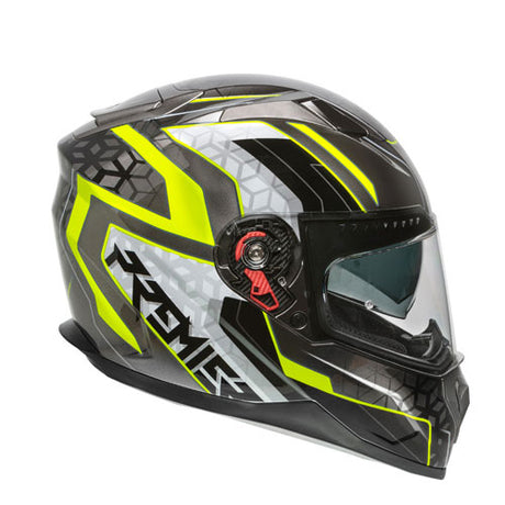 Integralhelm Vyrus EM Y17 - silber-fluo gelb-weiss