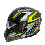 Integralhelm Vyrus EM Y17 - silber-fluo gelb-weiss