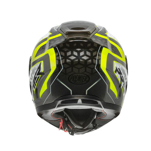 Integralhelm Vyrus EM Y17 - silber-fluo gelb-weiss