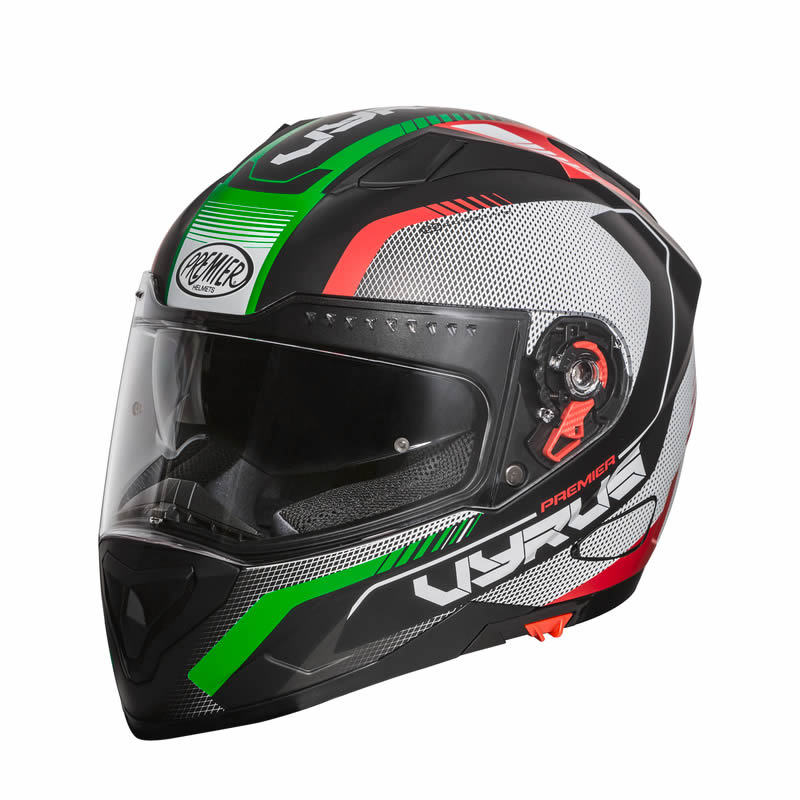 Integralhelm Vyrus MP IT BM - schwarz-grün-rot