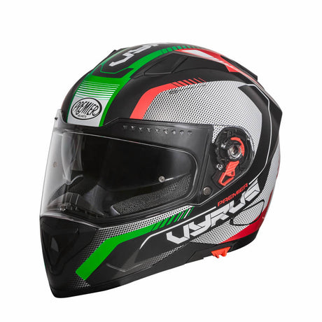 Integralhelm Vyrus MP IT BM - schwarz-grün-rot