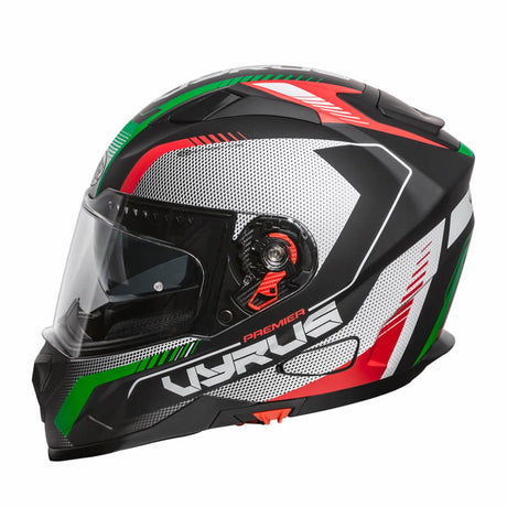 Integralhelm Vyrus MP IT BM - schwarz-grün-rot
