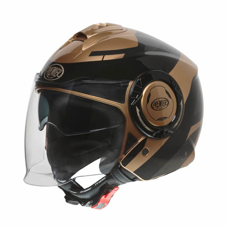 bronze motorcycle helmet Jet helmet Cool OPT 19