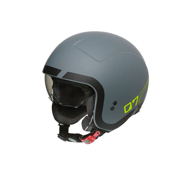 Jethelm Rocker LN Y GREY BM - matt grau-schwarz-fluo gelb