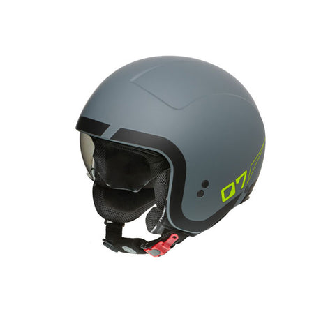 Jethelm Rocker LN Y GREY BM - matt grau-schwarz-fluo gelb