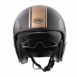 Jethelm Vintage BL 19 BM - schwarz matt-gold