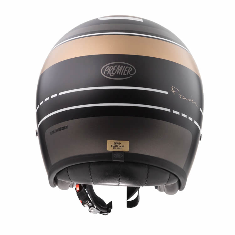 Jethelm Vintage BL 19 BM - schwarz matt-gold