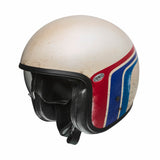 Jethelm Vintage BTR 8BM matt - weiss-blau-rot