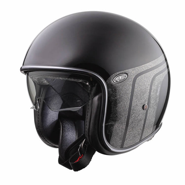 Jethelm Vintage BTR 9 - schwarz-grau