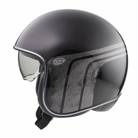 Jethelm Vintage BTR 9 - schwarz-grau