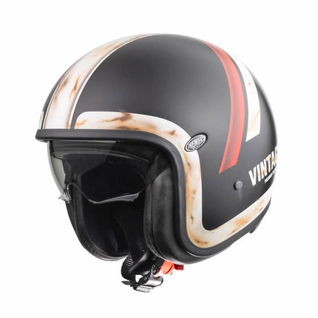 Jethelm Vintage DO 92 BM O.S. - schwarz-beige-rot