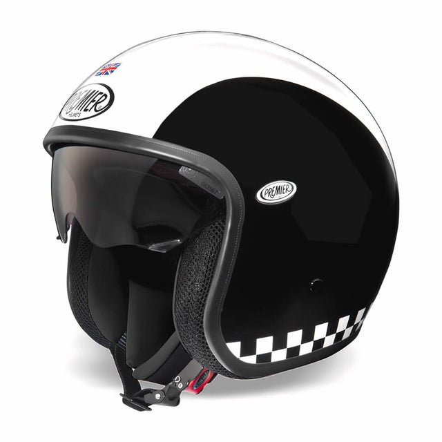 Jethelm Vintage RETRO Retro - schwarz-weiss