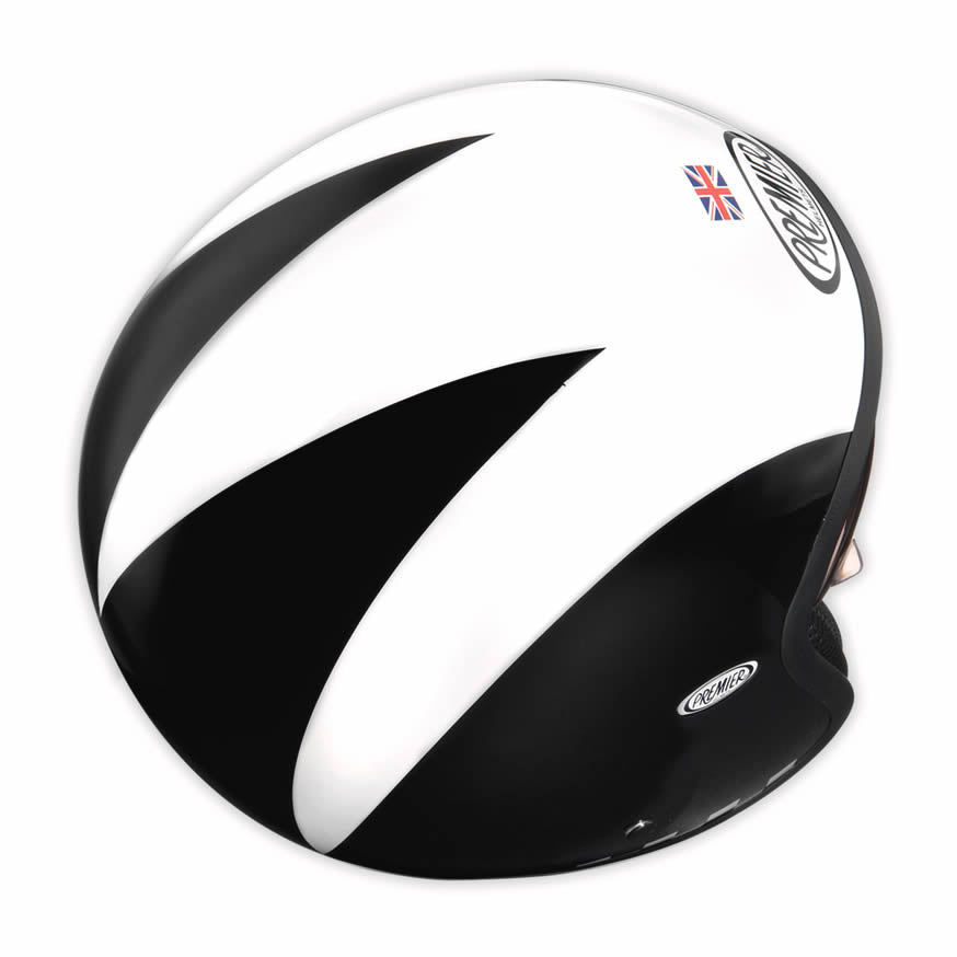Jethelm Vintage RETRO Retro - schwarz-weiss