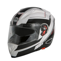 Klapphelm Delta RG RG2 - weiss-schwarz-rot