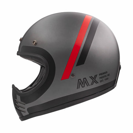 Motocrosshelm MX DO 17 BM - schwarz matt-grau matt-rot matt