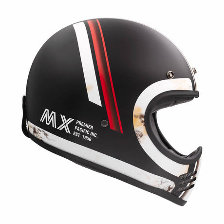 Motocrosshelm MX DO 92 BM O.S. - schwarz matt-beige matt-rot matt