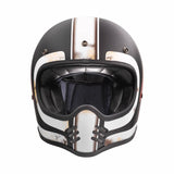 Motocrosshelm MX DO 92 BM O.S. - schwarz matt-beige matt-rot matt