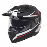 Multifunktionalhelm Xtrail MO MO92 - schwarz-weiss-rot