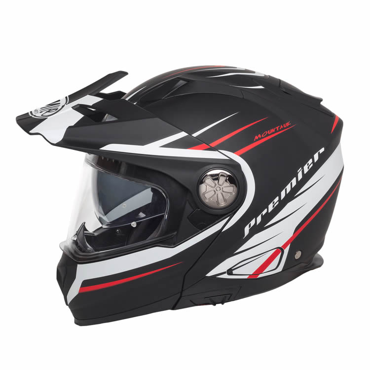 Multifunktionalhelm Xtrail MO MO92 - schwarz-weiss-rot