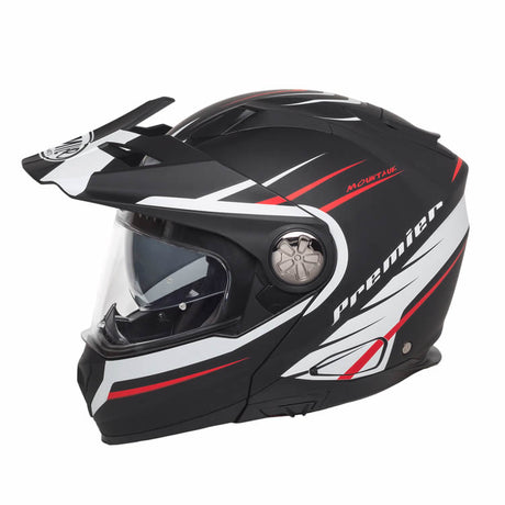 Multifunktionalhelm Xtrail MO MO92 - schwarz-weiss-rot