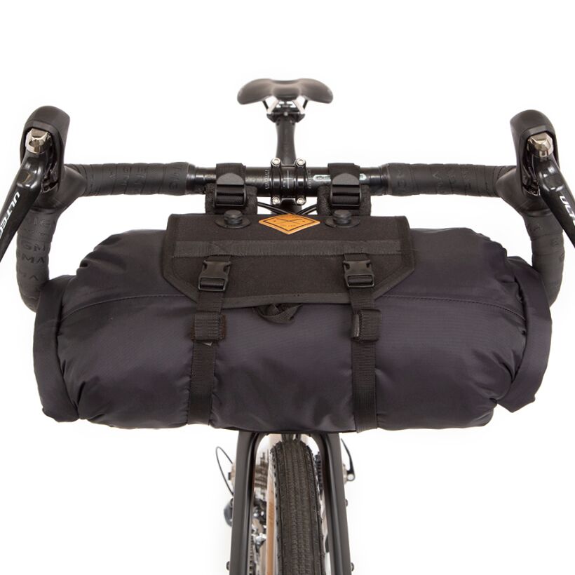 Lenkertaschen-Set mit Food Pouch Large - Schwarz