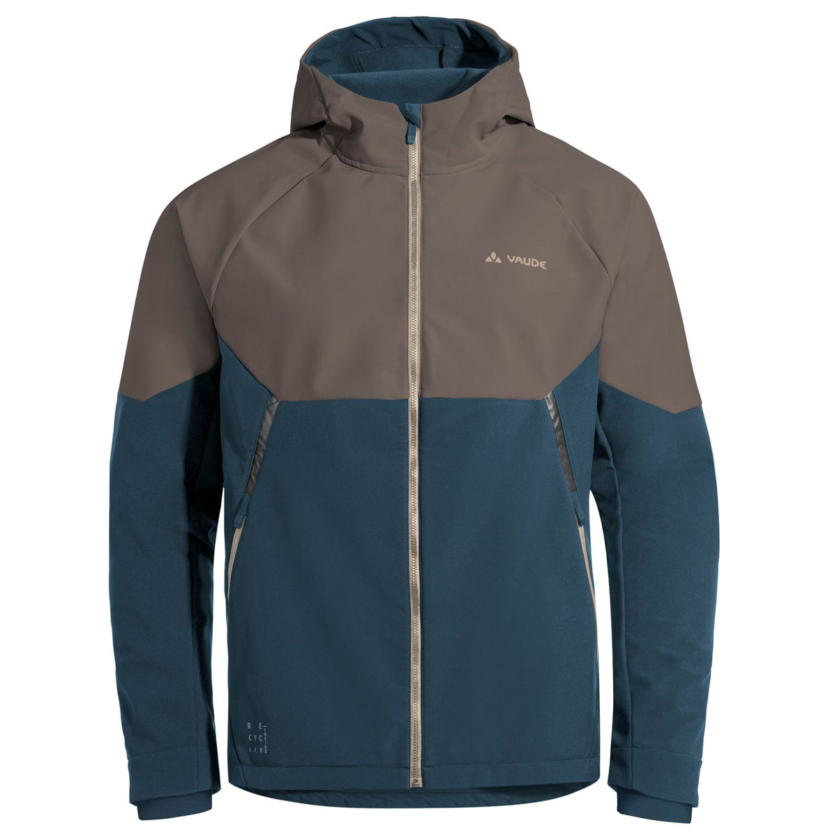 Qimsa Softshelljacke - Coconut/Dark Sea