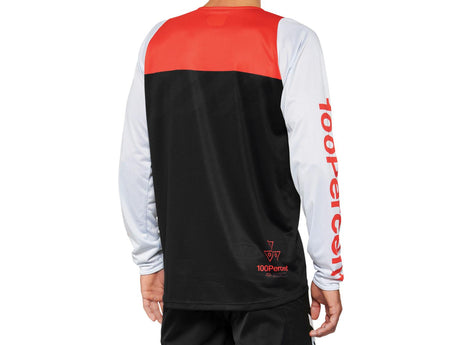 R-Core Long Sleeve Jersey - Black/Racer Red