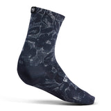 Grid Floral LTD Print Socke - Schwarz