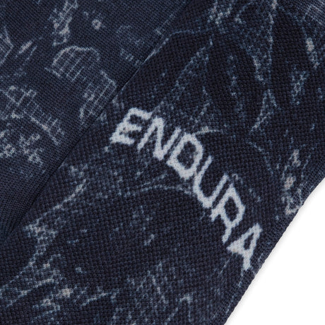 Grid Floral LTD Print Socke - Schwarz