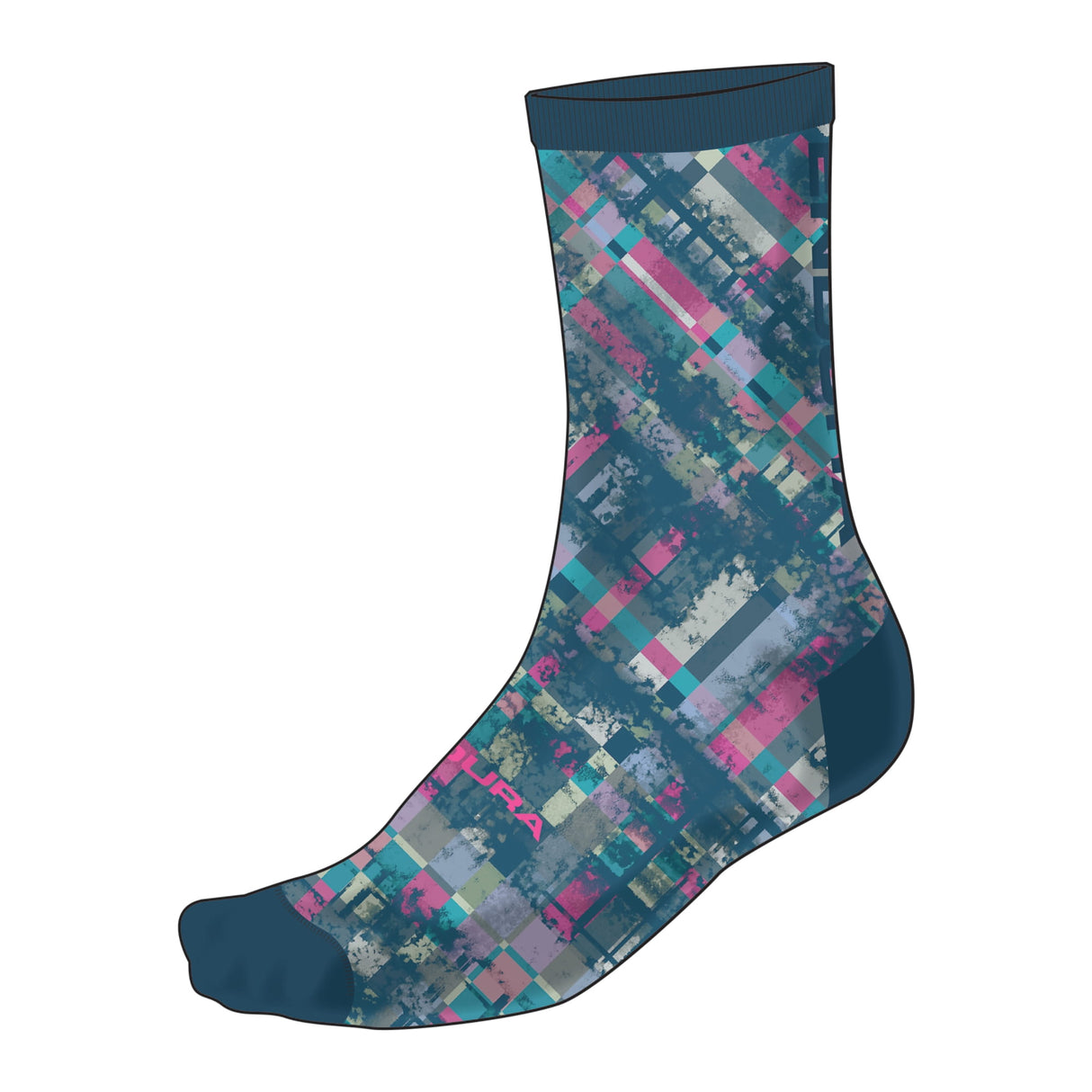 Patchwork LTD Print Socke - Barra Blau