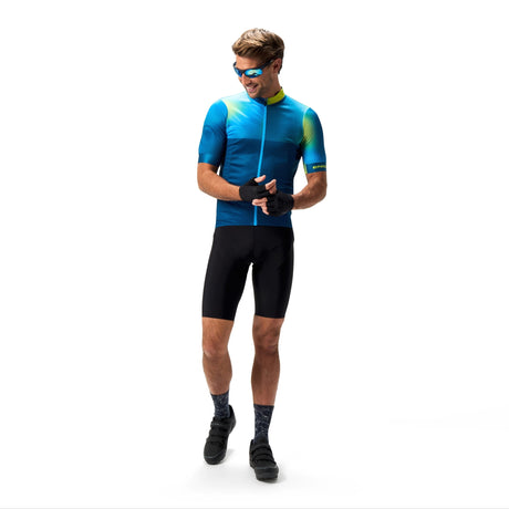 Bitmap Block FS260 Print Jersey - Barra Blue