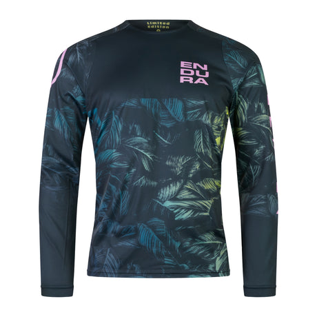 Tropical Print LTD (langarm) - Grau