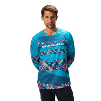 Patchwork LTD Printed Tee Jersey - Barra Blue