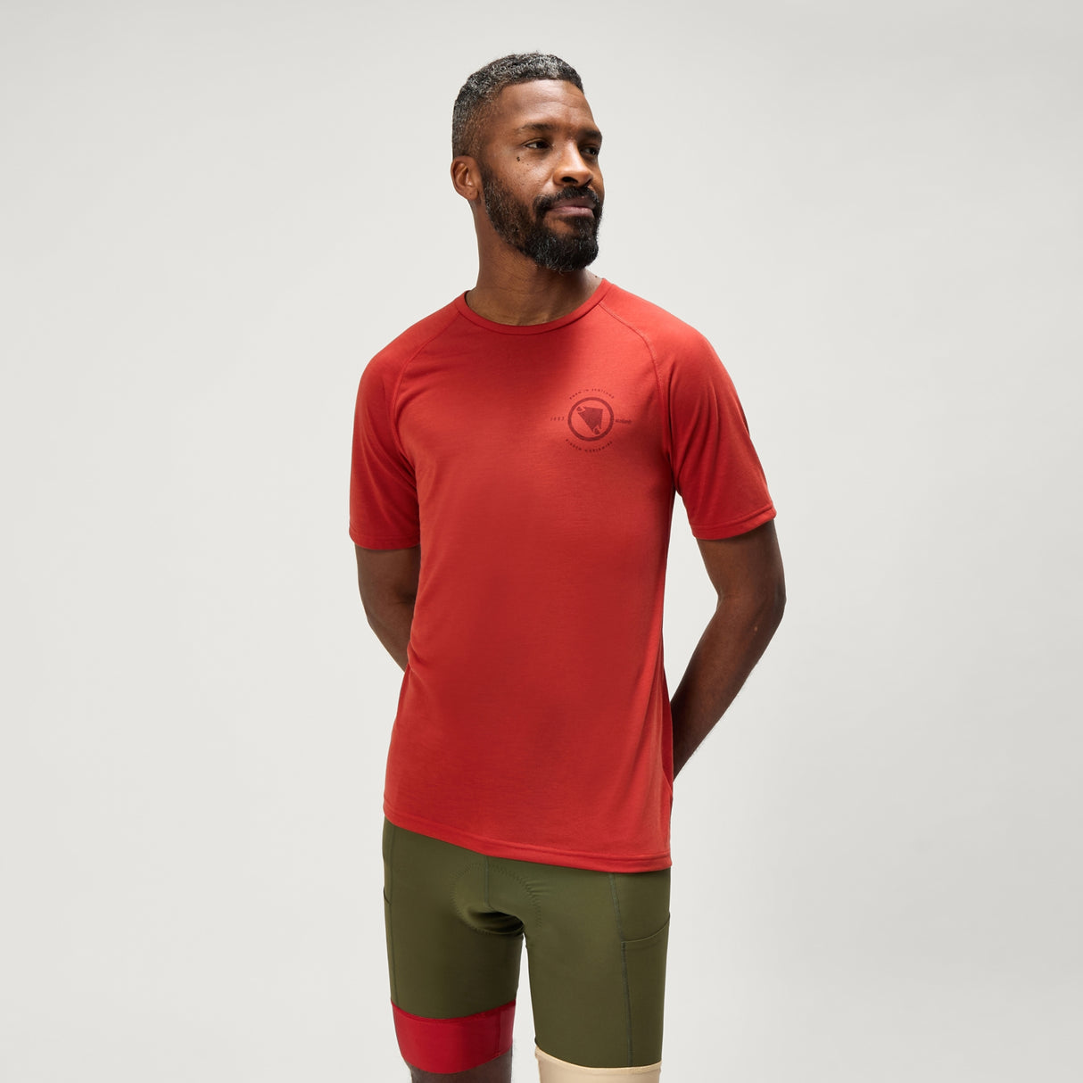 Loop Tech Tee T-Shirt - Brick Red