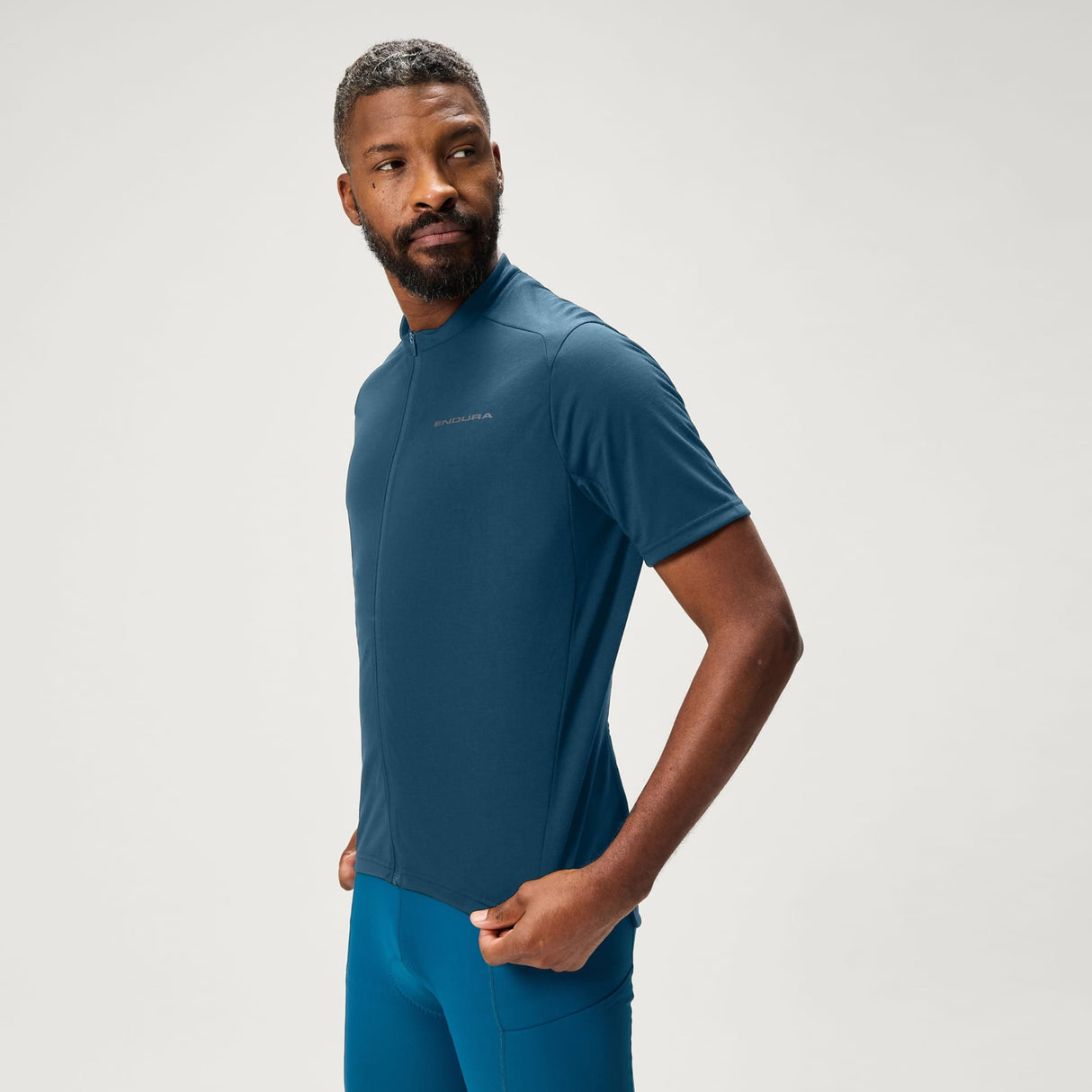 Loop Zipped Jersey - Barra Blue