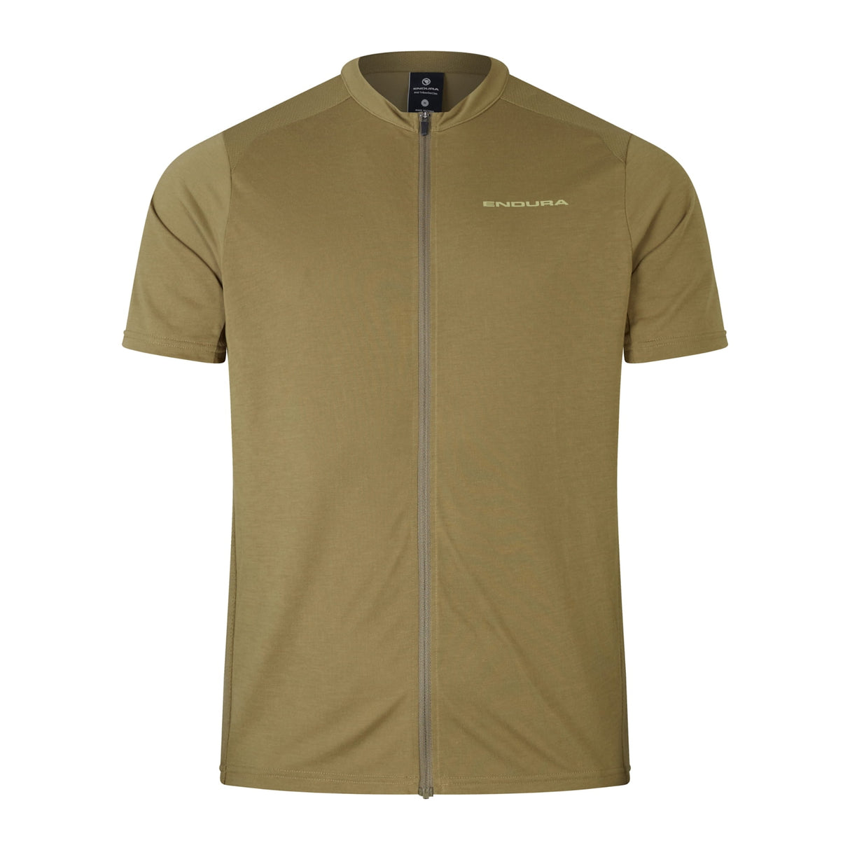 Loop Zipped Jersey - Tweed Green
