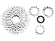 R10 Road Kassette 10sp 11-32T Stahl - chrome