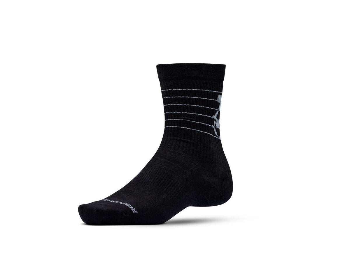 Skully Socks - Black/Charcoal 