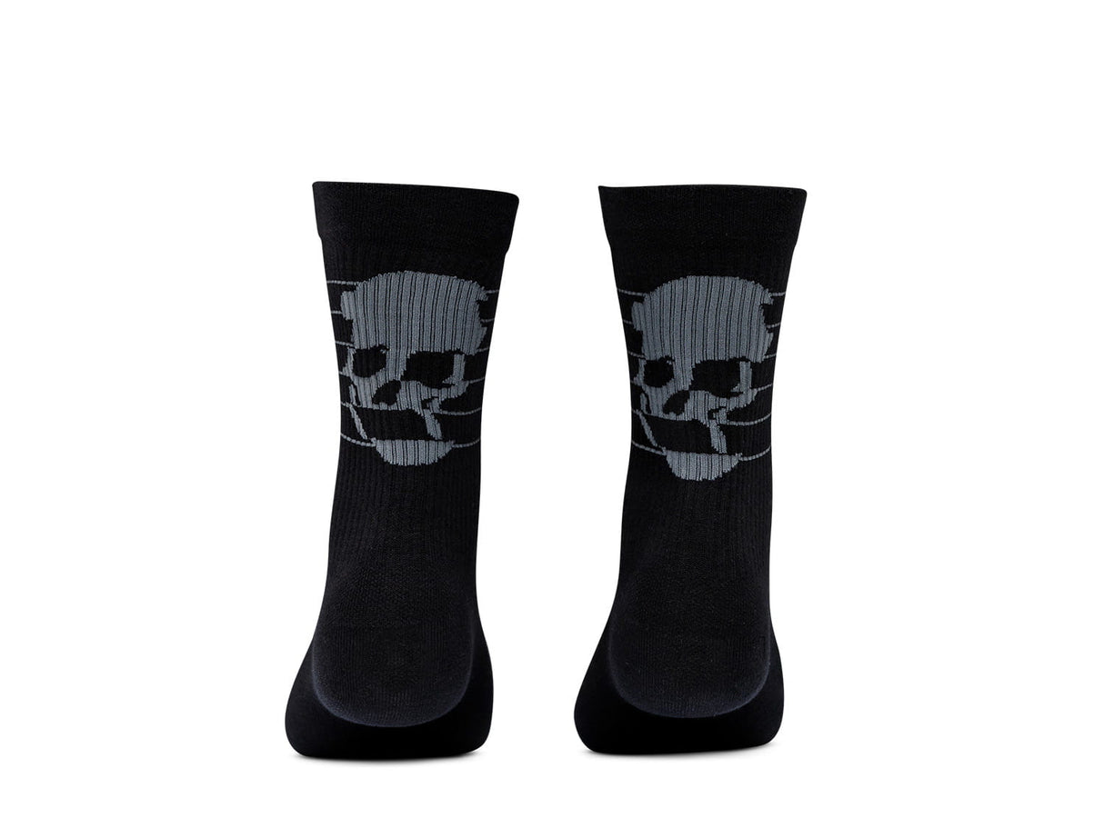 Skully Socks - Black/Charcoal 