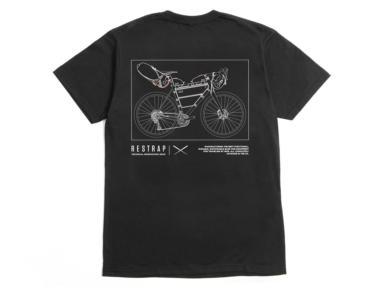 RESTRAP Bikepacking T-Shirt - black